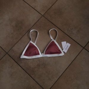 Pink damsel bikini top